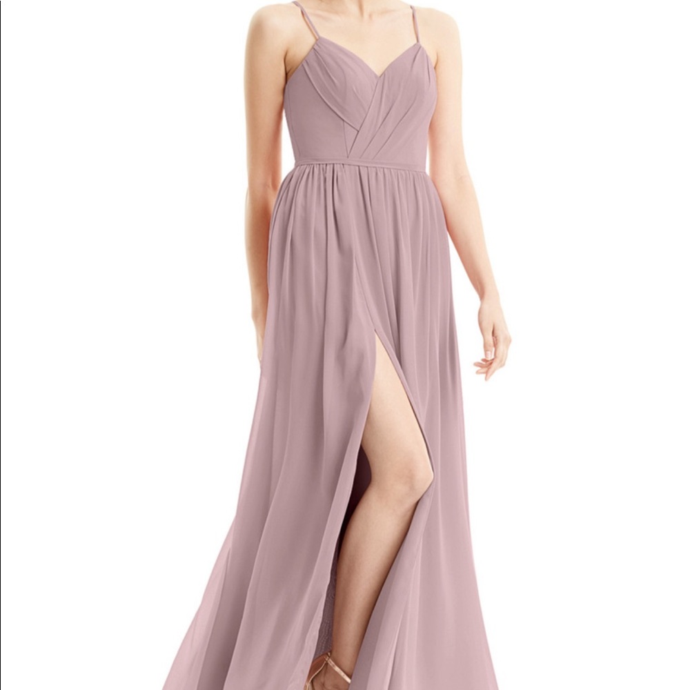 Azazie Cora in Vintage Mauve